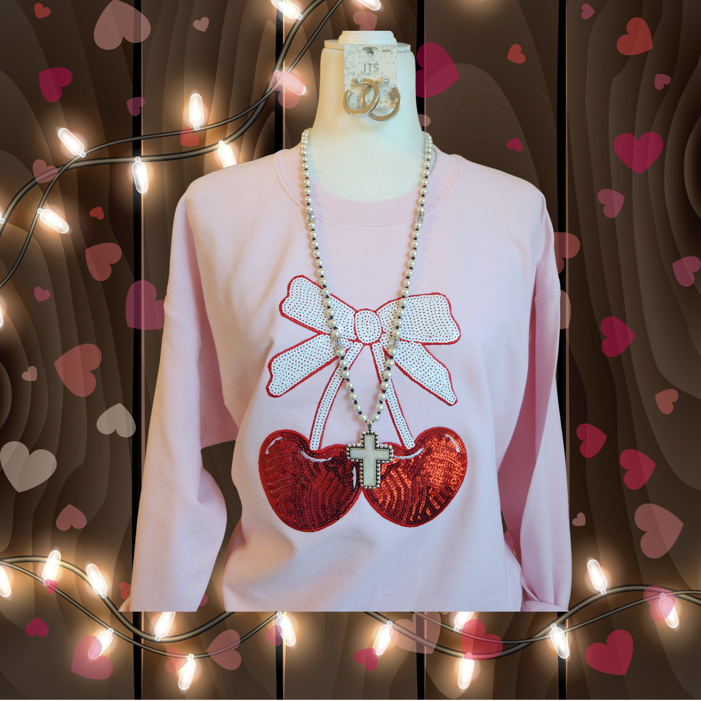 Cherry Bow Sweatshirt