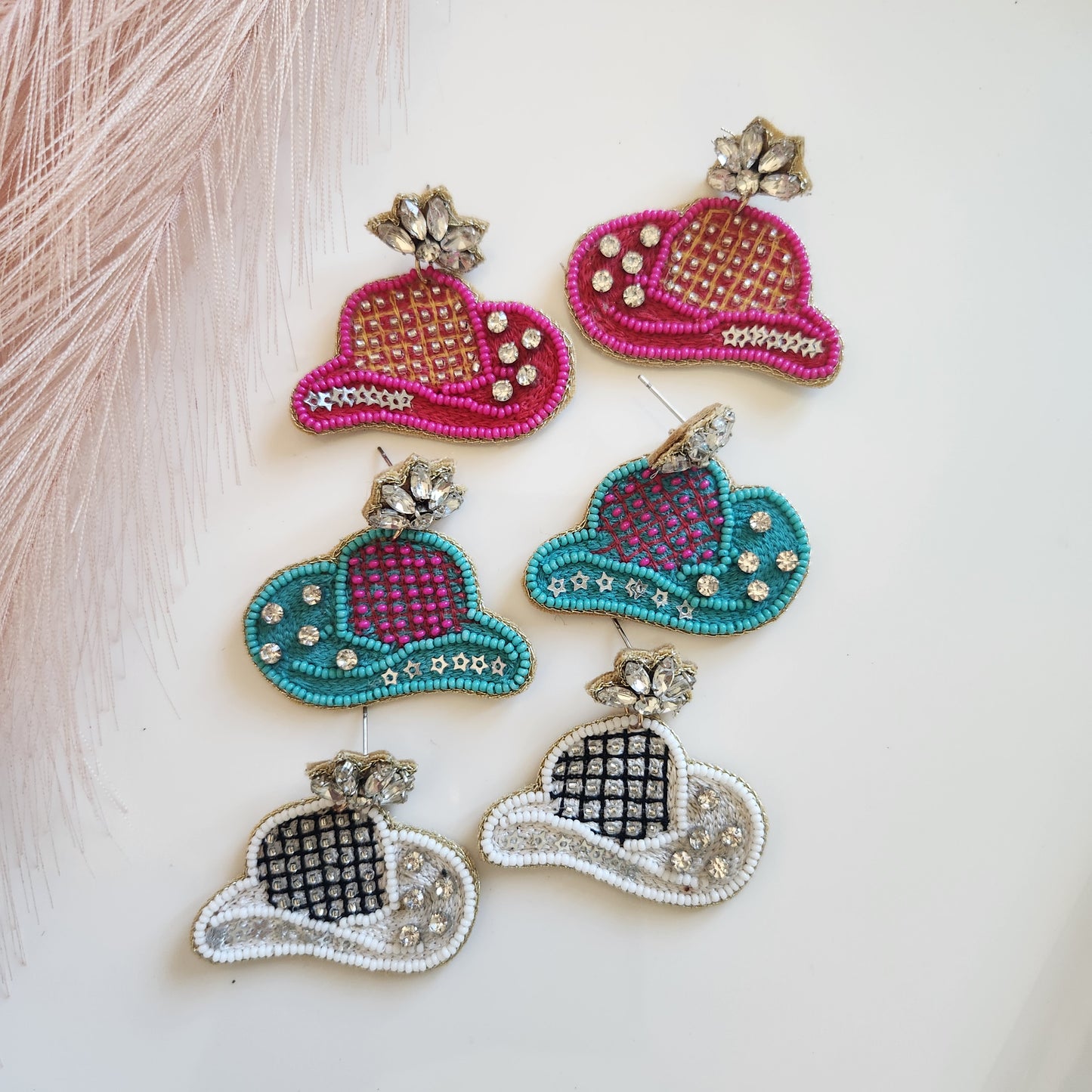 Beaded Cowboy Hat/Rhinestone