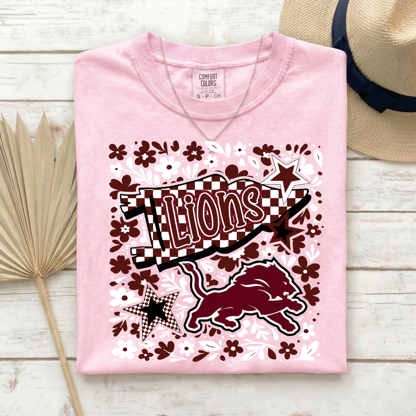 Floral Pennant Lions Shirt