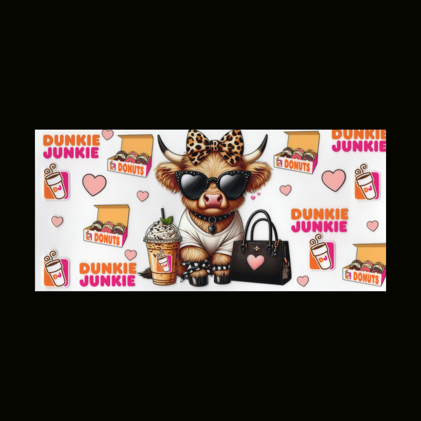Highland Cow Dunkin Cupwrap