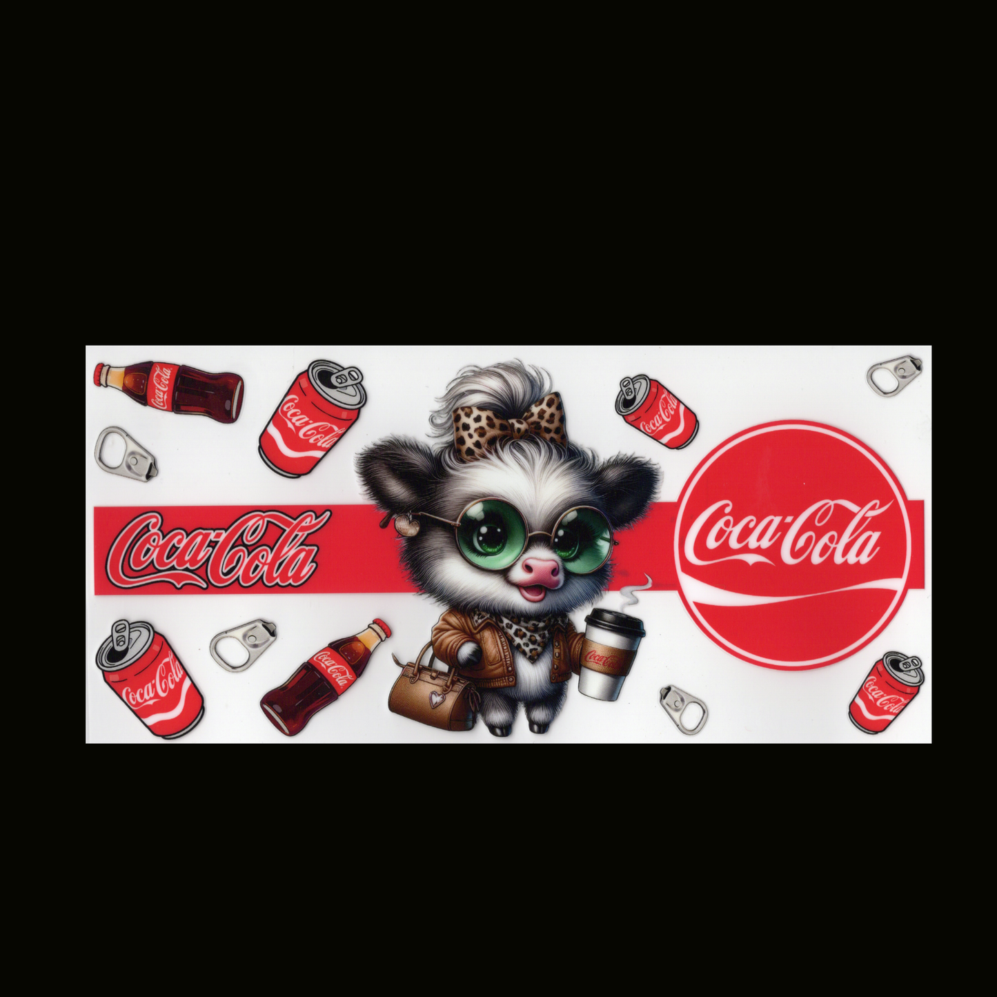 Highland Cow Coca Cola Cupwrap