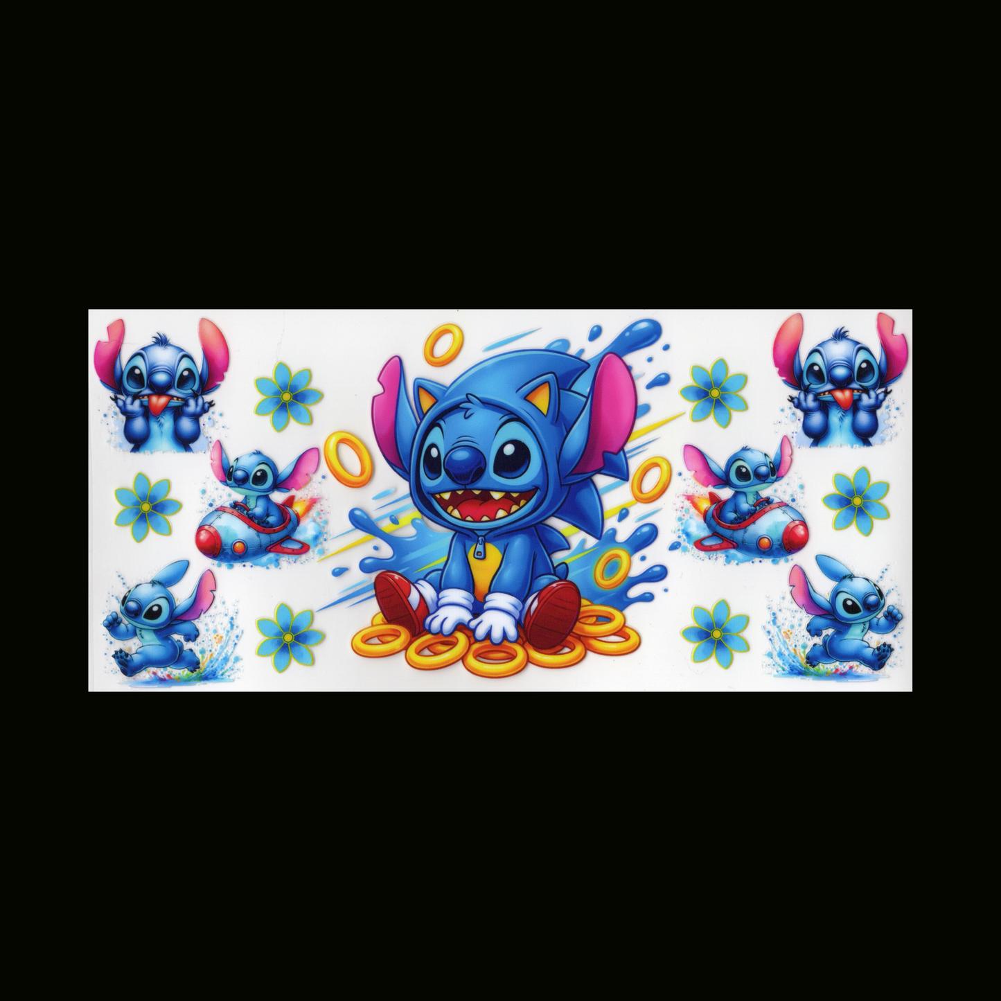 Blue Guy Sonic Cupwrap