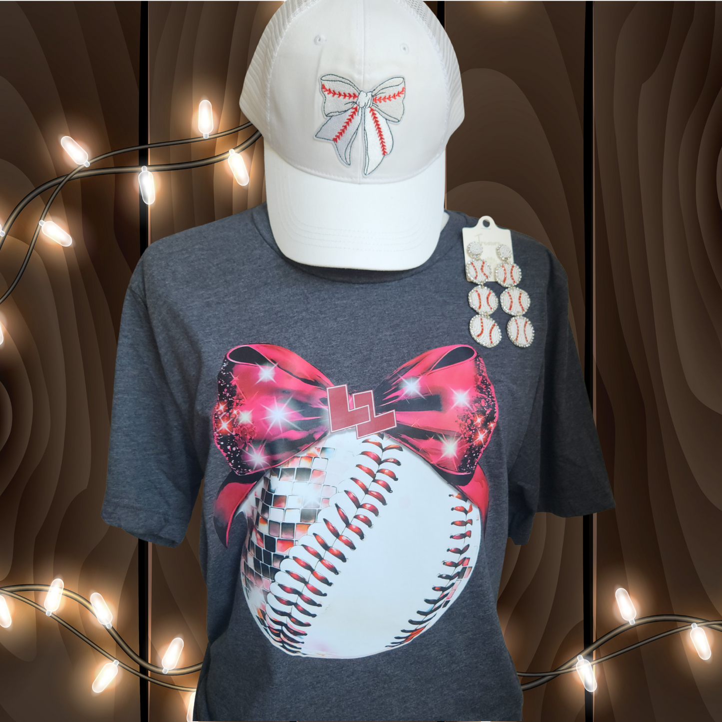 *Local* Lockhart Baseball w/ Bow Shirt