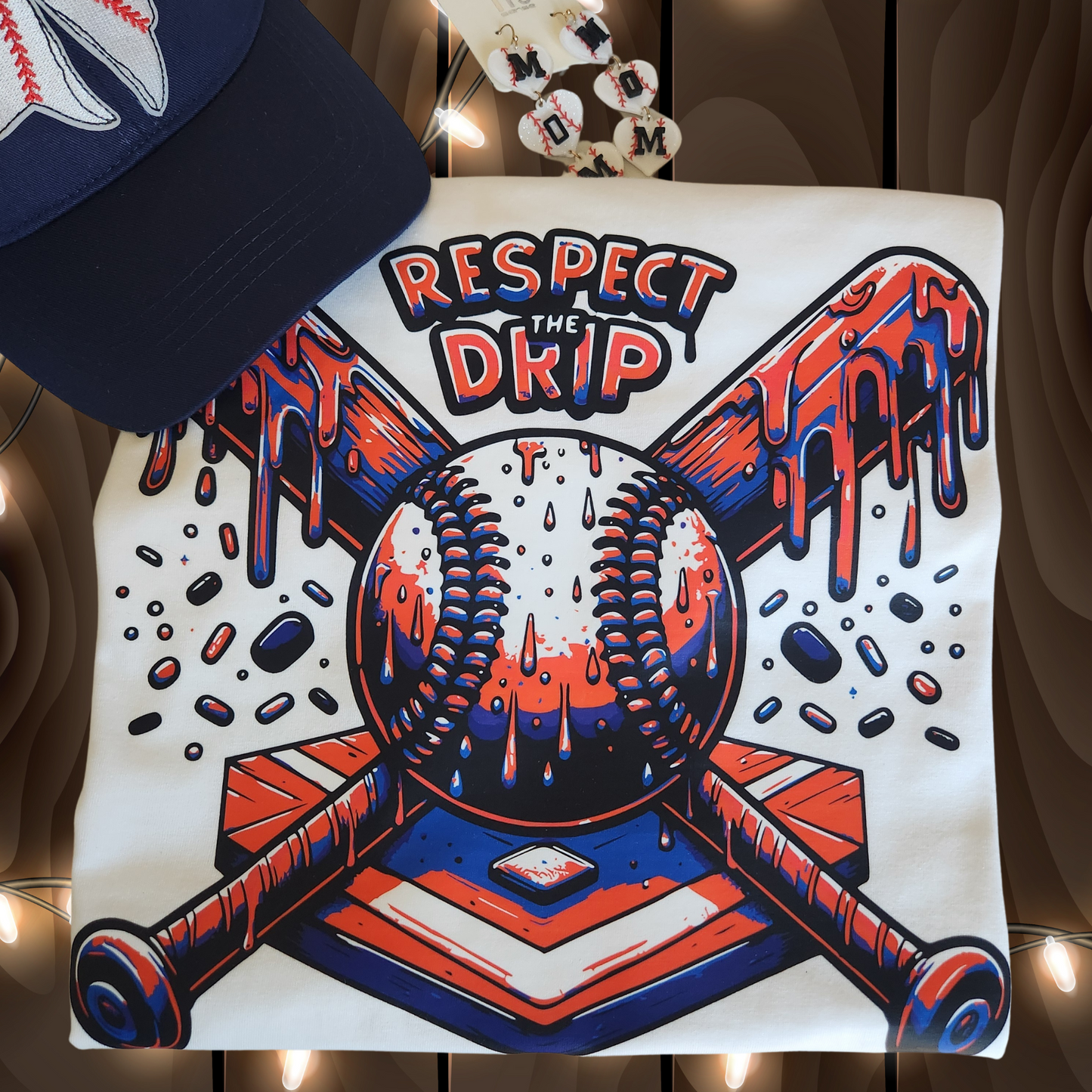 Respect the Drip Red & Blue Shirt
