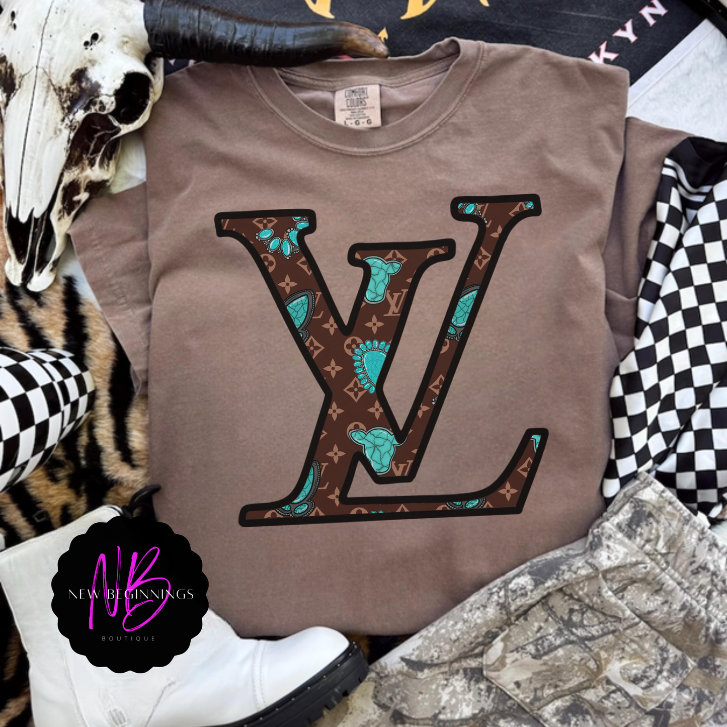 LV Turquoise Shirt