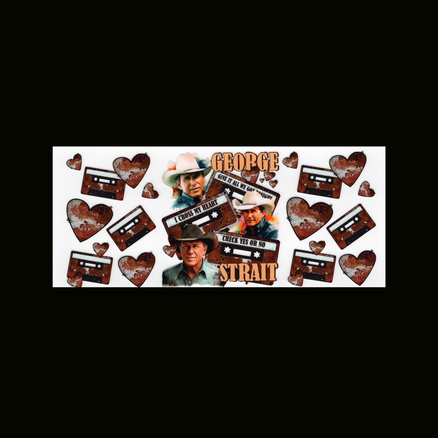 George Strait Cassette Cupwrap