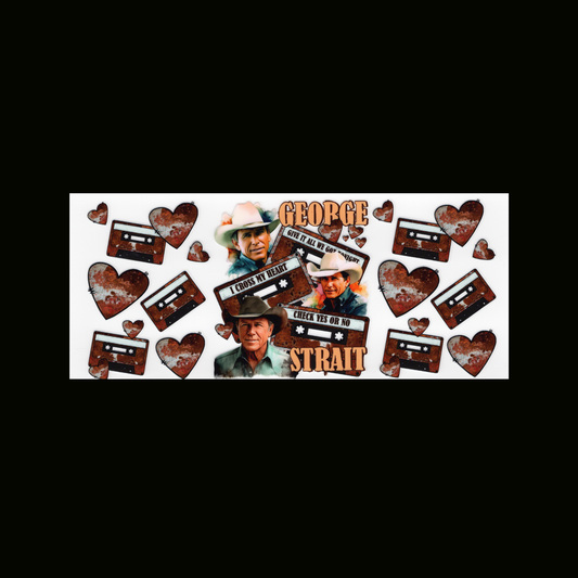 George Strait Cassette Cupwrap