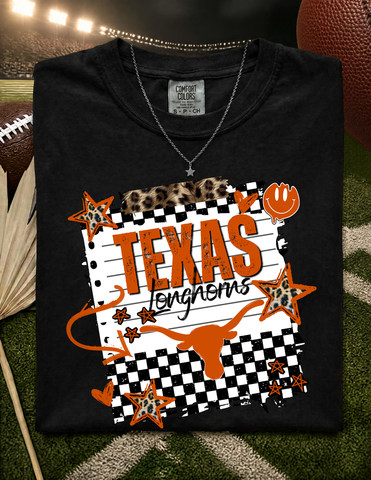 UT Star/Checkered T-shirt