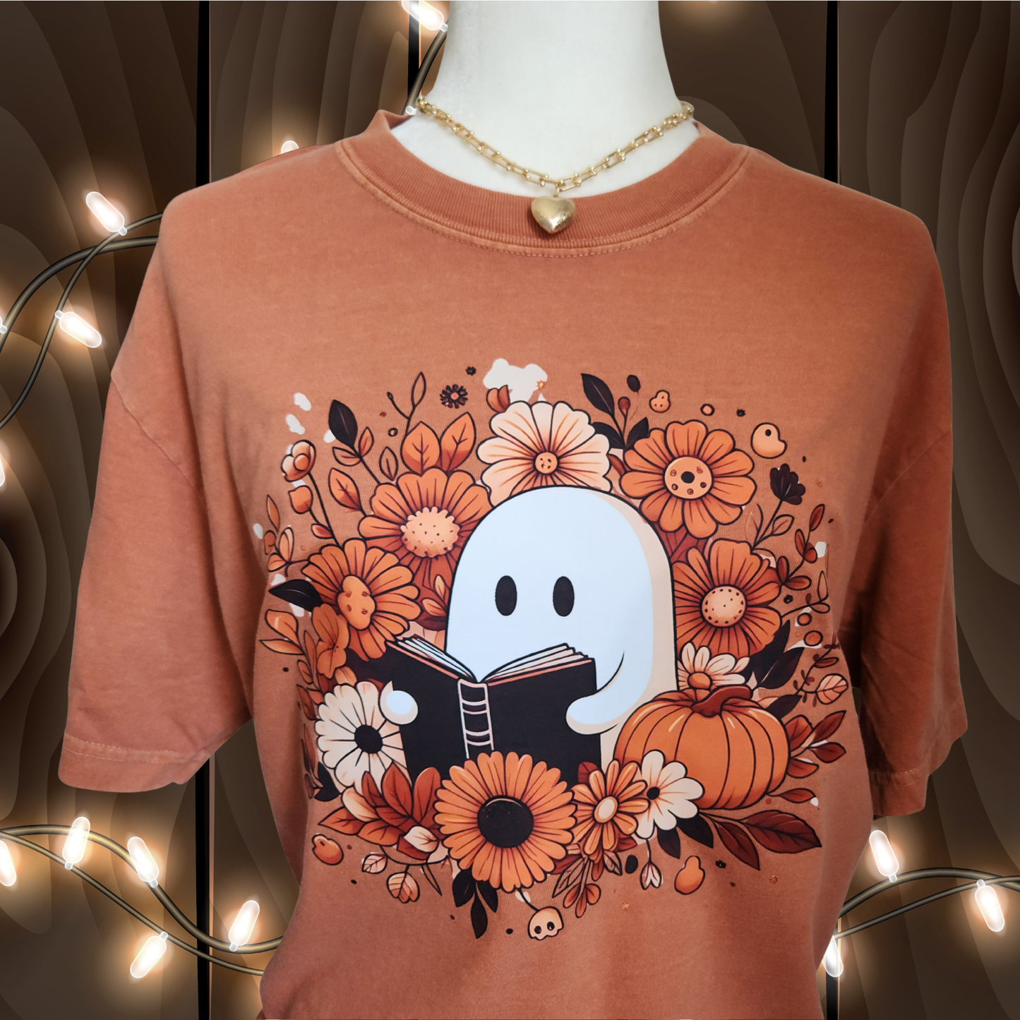 Ghost Reading Book Shirt