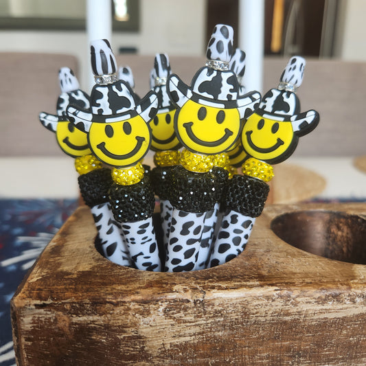 Smiley Cowboy Hat Yellow