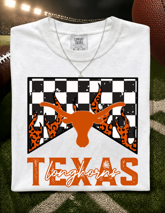 UT Flames/Checkered T-Shirt