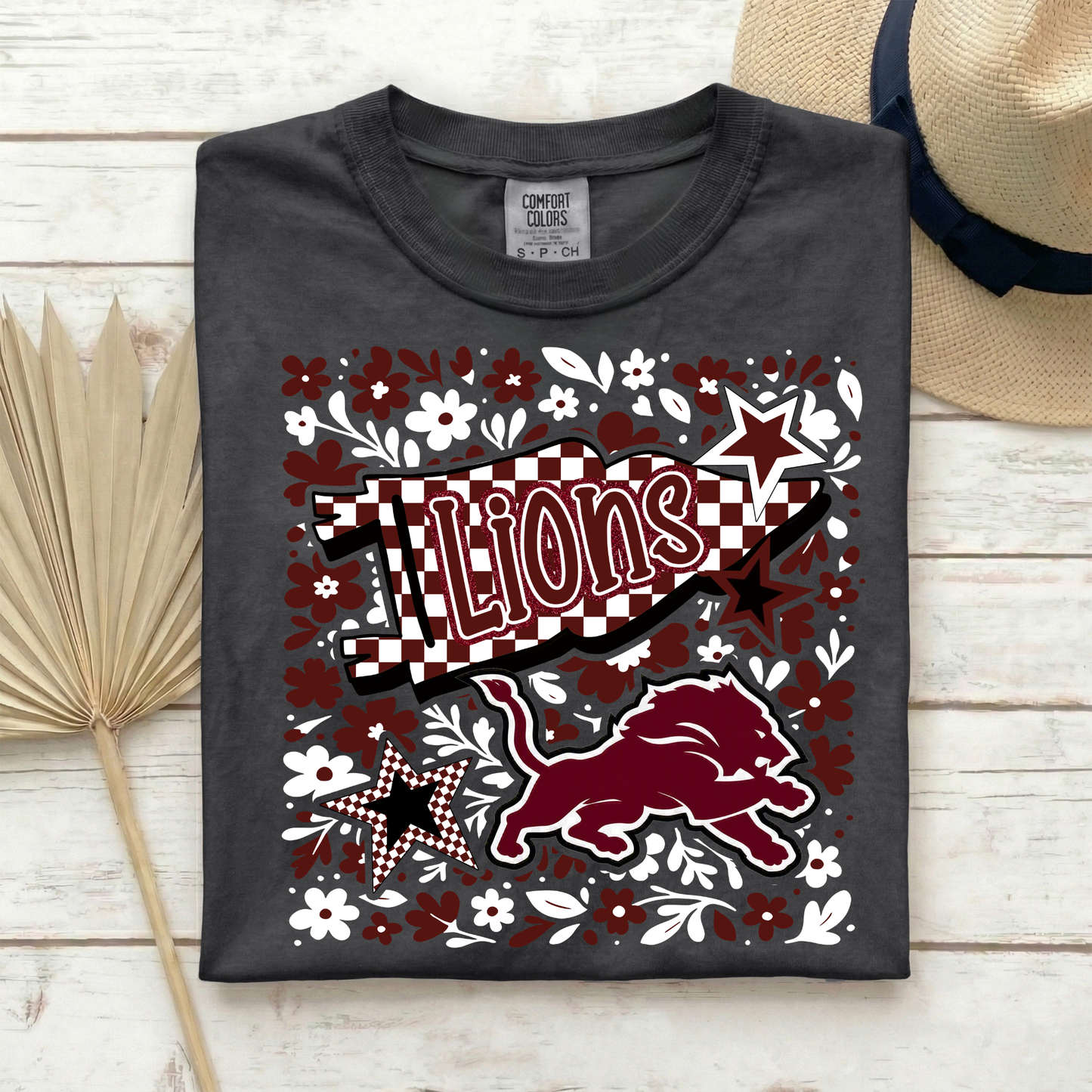Floral Pennant Lions Shirt