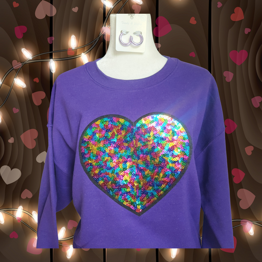 Multi Color Heart Sweatshirt