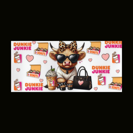 Highland Cow Dunkin Cupwrap