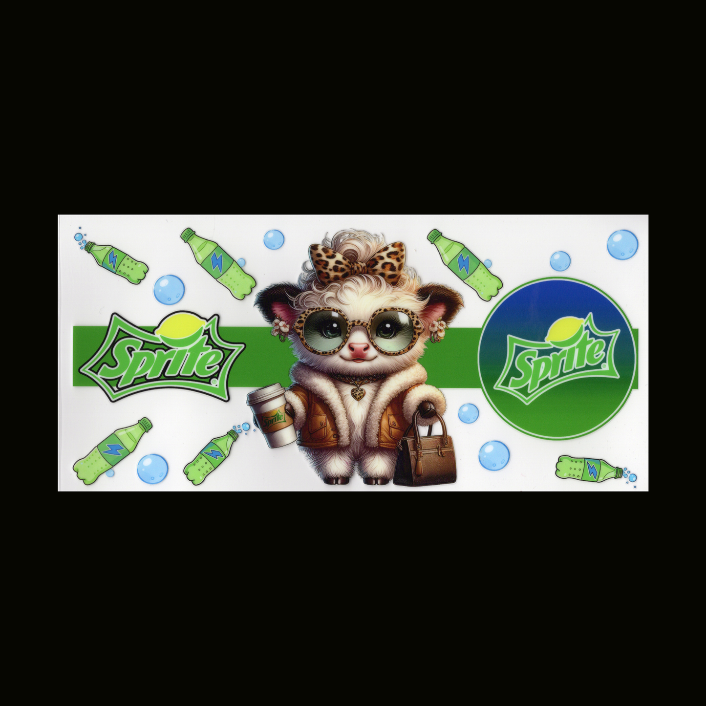 Highland Cow Sprite Cupwrap