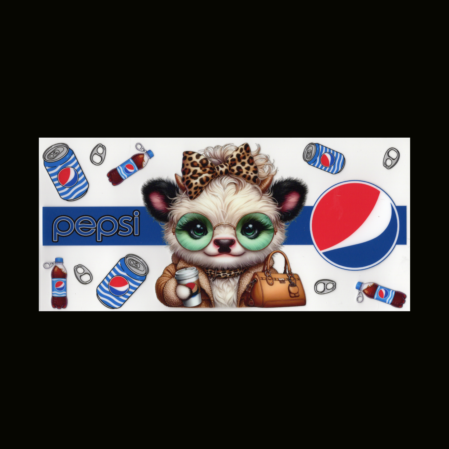Highland Cow Pepsi Cupwrap