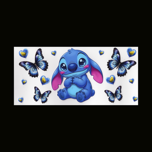 Blue Guy Butterflies Cupwrap
