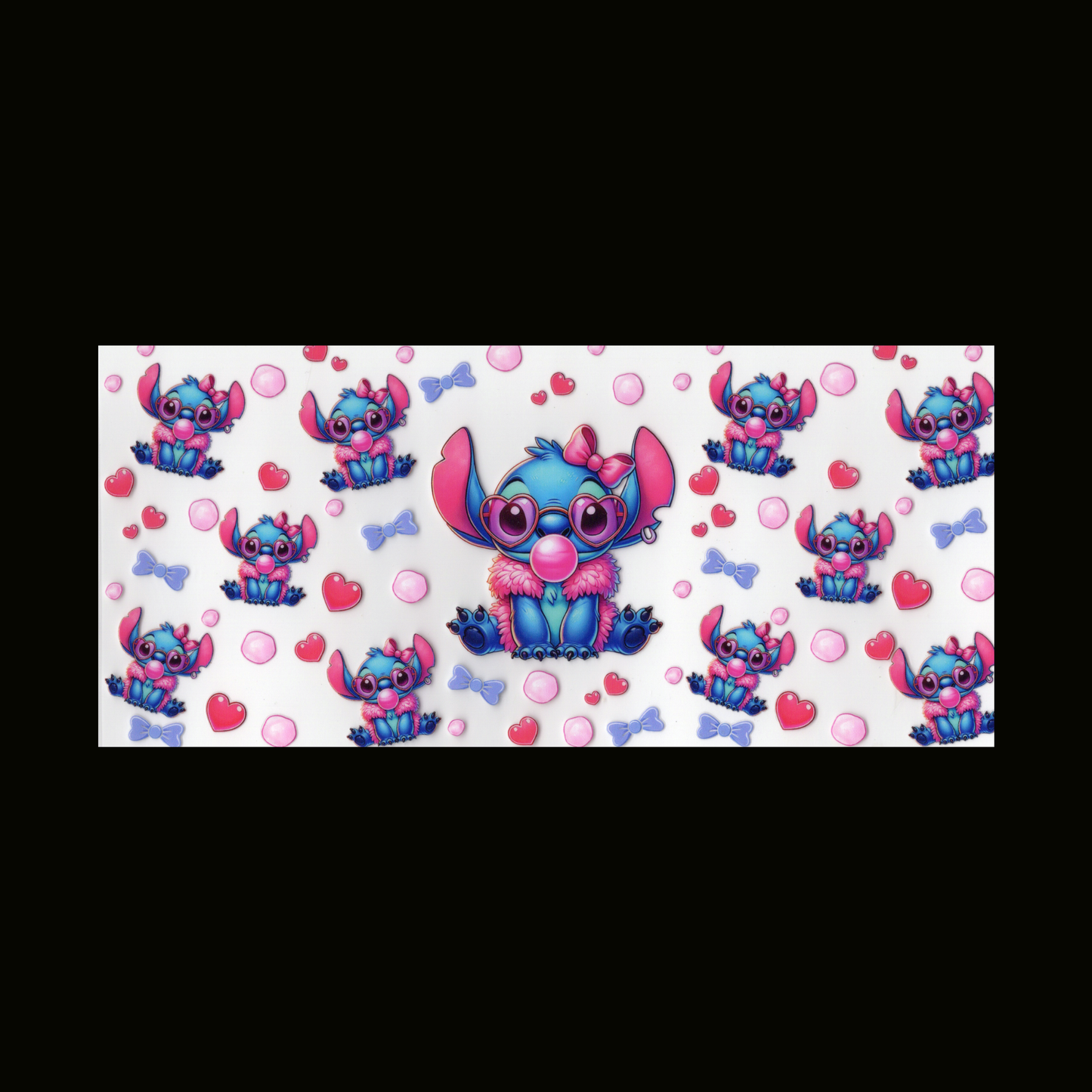 Blue Guy Pink Bubble