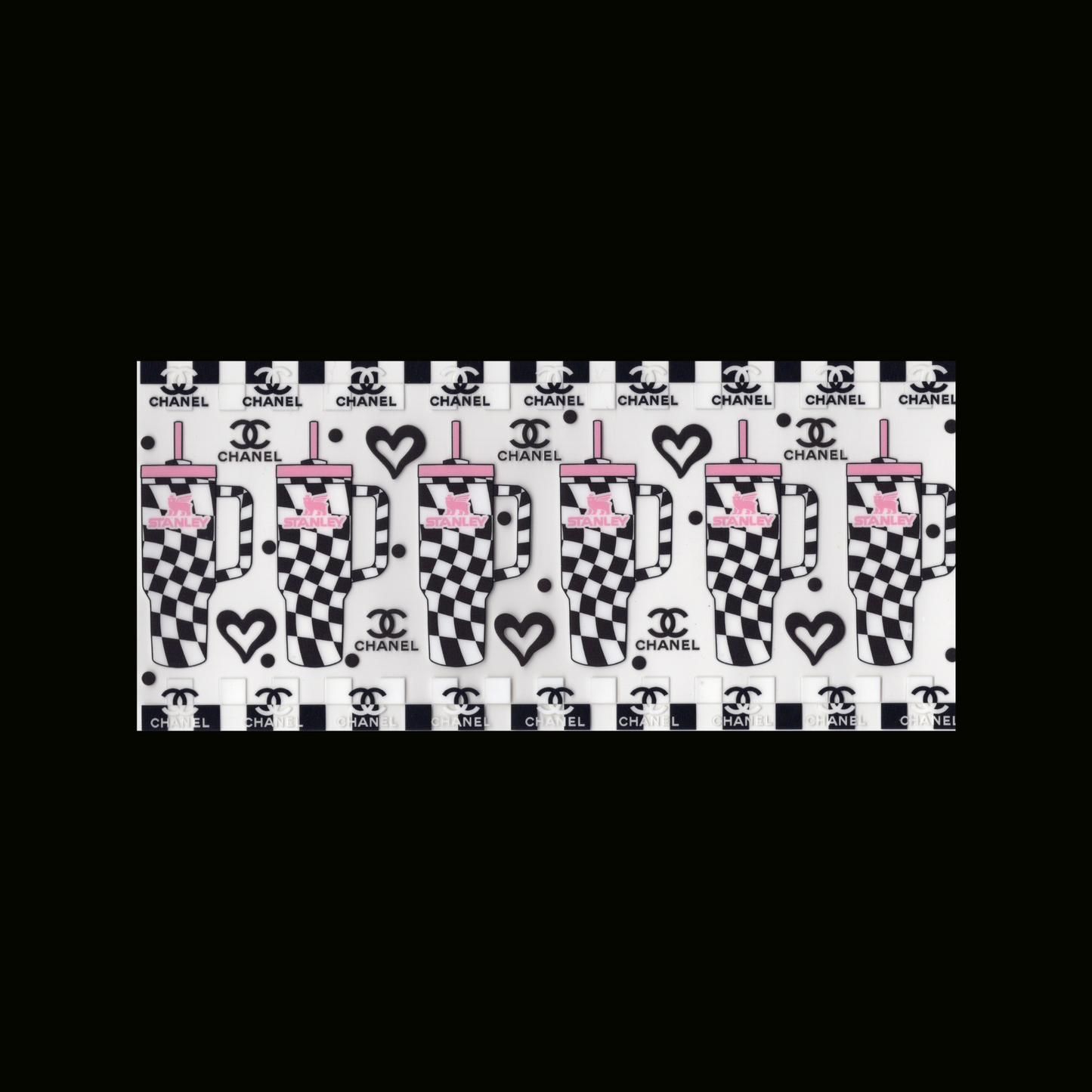 Checkered CC Stanley Cup Cupwrap