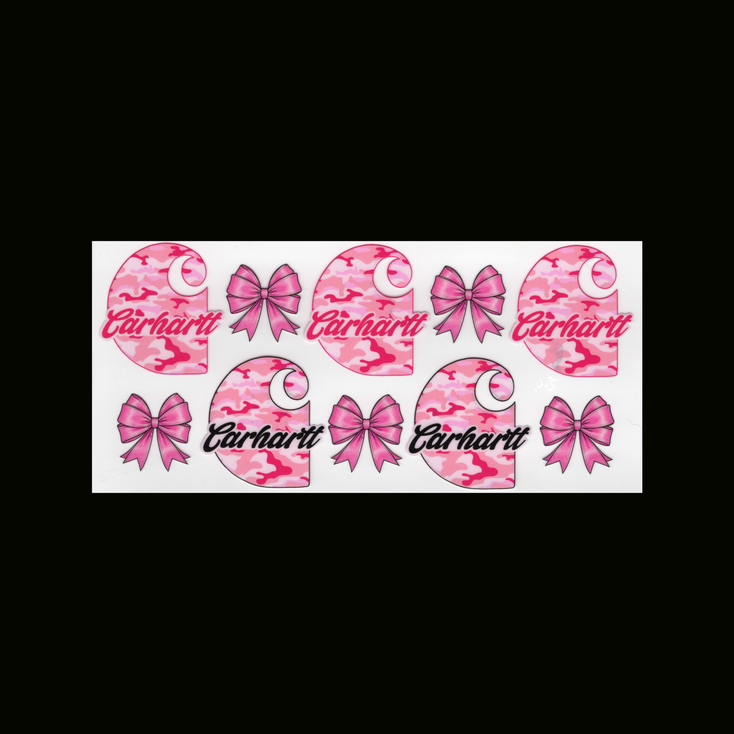 Pink Animal Print Car Hart Cupwrap