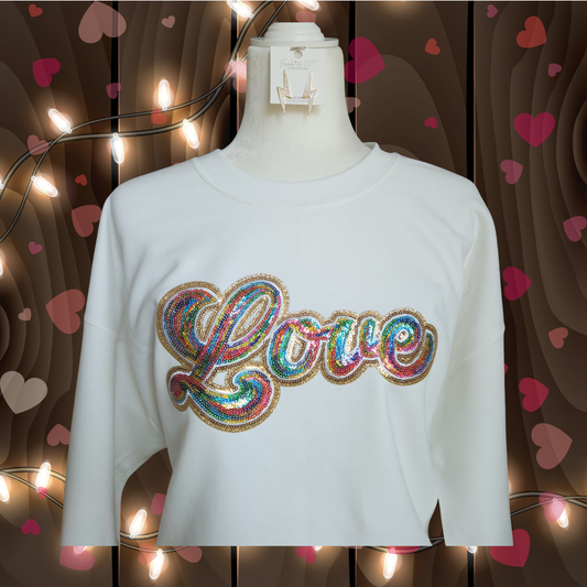 Multi Color Love Sweatshirt
