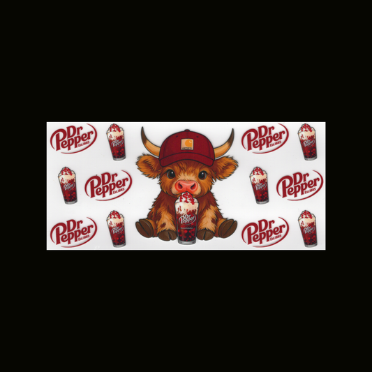 HL Cow Burgundy Cap Dr. P Cupwrap