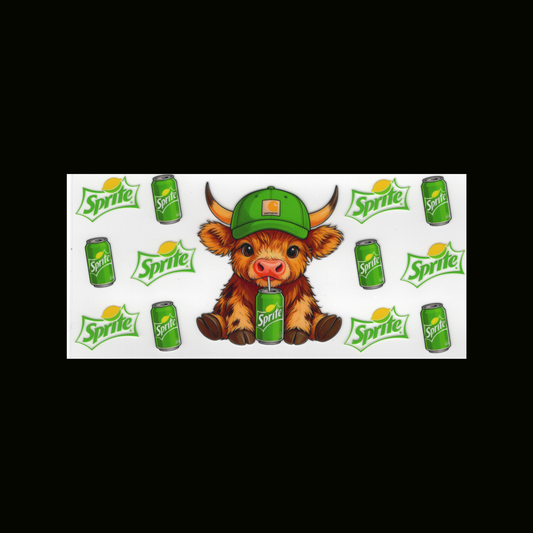 HL Cow Green Cap Sprite Cupwrap