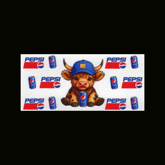 HL Cow Blue Cap Pepsi Cupwrap