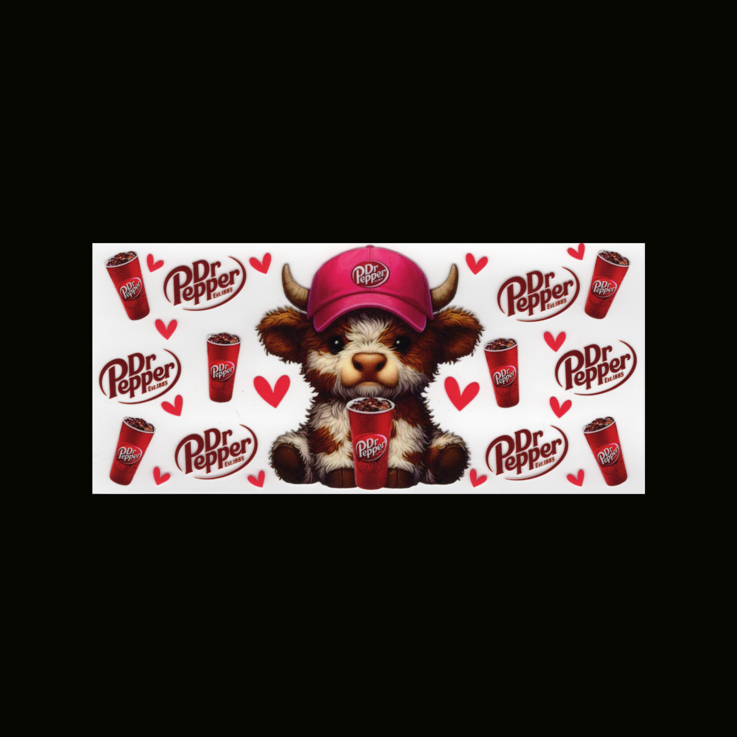 HL Cow Pink Cap Dr. P Cupwrap