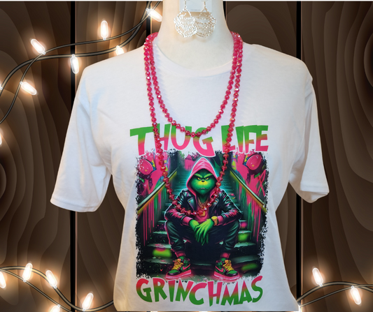 Thug Life Grinch T-shirts