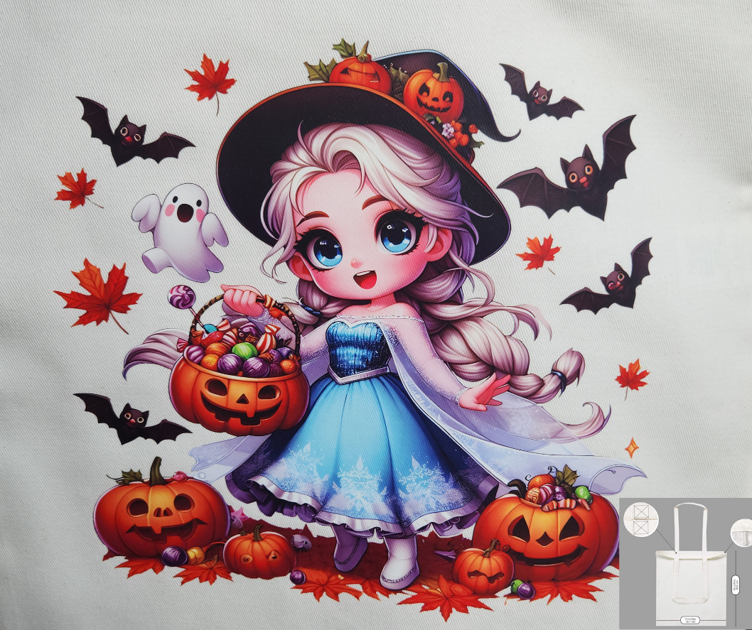 Elsa Halloween Tote Bag