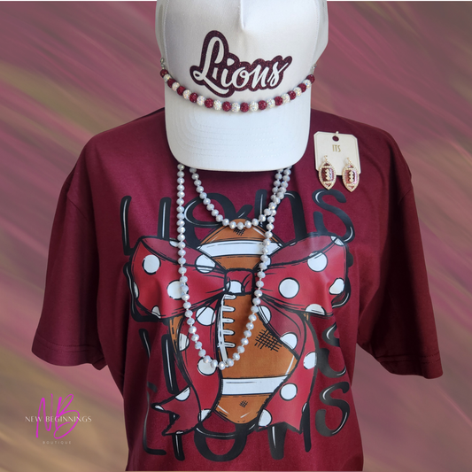 Football Polka dot Bow Shirt