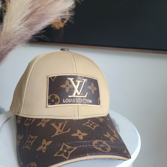 LV Brown Cap Square Patch