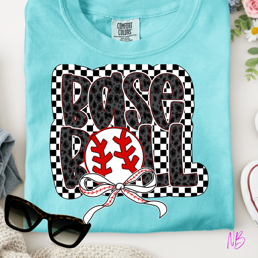 Checkered Baseball Tshirt
