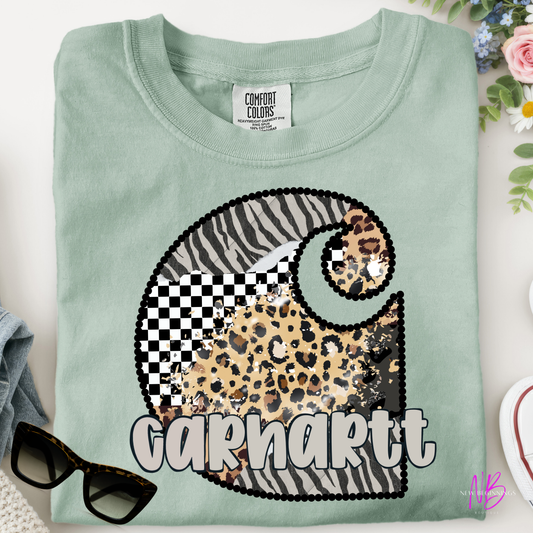 Animal Print Carhartt Tshirt