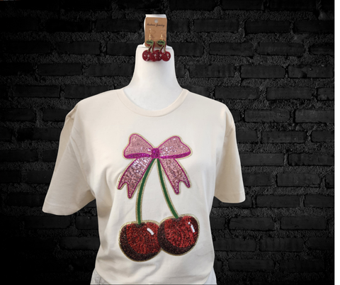Cherry Sequence Shirt