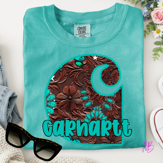 Faux Leather Carhartt Tshirt