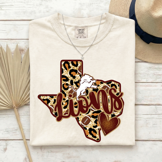 Texas Animal Print Lions Shirt