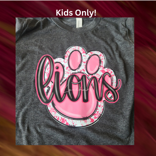 Pink Paw Kids Shirt