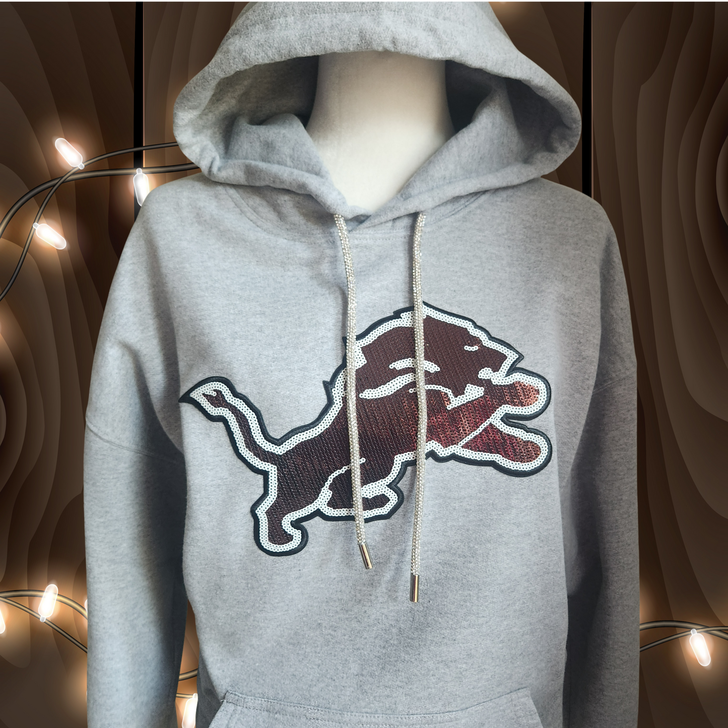 Lions Hoodie w Bling String