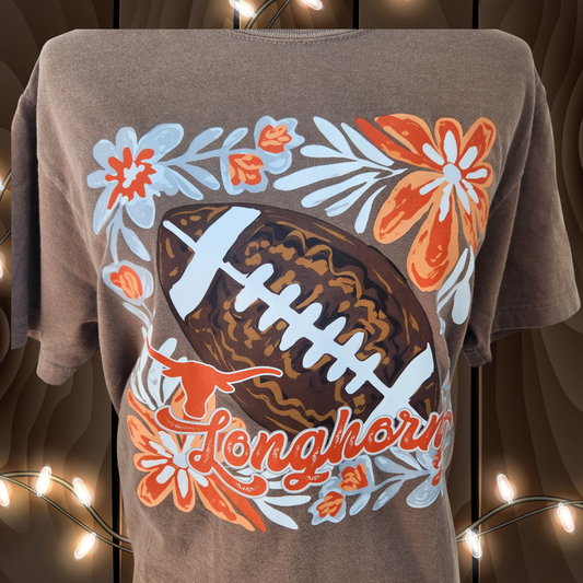 Longhorns Floral Shirt