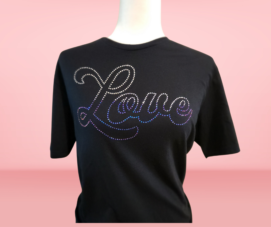 Rhinestone Love Purple