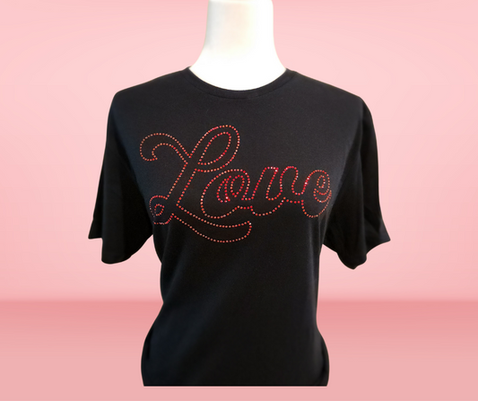 Rhinestone Love Red